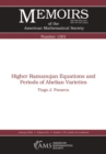 Image for Higher Ramanujan Equations and Periods of Abelian Varieties : Volume 281, Number 1391