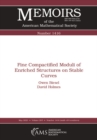 Image for Fine Compactified Moduli of Enriched Structures on Stable Curves