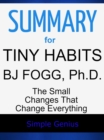 Image for Summary for Tiny Habits by BJ Fogg, Ph.D.