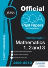 Image for SQA Past Papers Intermediate 1 Mathematics 1, 2, 3