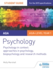 Image for AQA psychology.: approaches in psychology, biopsychology and research methods (Psychology in context) : 2,
