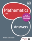 Image for Mathematics for Common Entrance.: (Answers) : One,