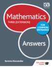 Image for Mathematics for Common Entrance.: (Answers) : Three (extension),