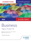 Image for AQA A-level business.: (Topics 1.9-1.10)