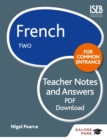 Image for French for Common Entrance Two Teacher Notes &amp; Answers