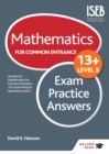 Image for Mathematics level 3 for common entrance at 13+.: (Answers)