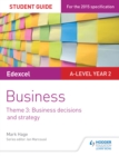 Image for Edexcel A-level business.: (Business decisions and strategy)