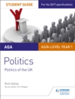 Image for AQA AS/A-level politics: Politics of the UK