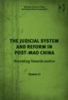 Image for The Judicial System and Reform in Post-Mao China