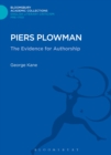 Image for Piers Plowman  : the evidence for authorship