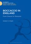 Image for Boccaccio in England: from Chaucer to Tennyson