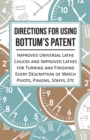 Image for Directions for Using Bottum&#39;s Patent Improved Universal Lathe Chucks and Improved Lathes for Turning and Finishing Every Description of Watch Pivots, Pinions, Staffs, Etc