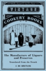 Image for Manufacture of Liquors and Preserves - Translated from the French