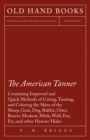 Image for American Tanner - Containing Improved and Quick Methods of Curing, Tanning, and Coloring the Skins of the Sheep, Goat, Dog, Rabbit, Otter, Beaver, Muskrat, Mink, Wolf, Fox, Etc, and other Heavier Hides
