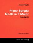 Image for Joseph Haydn - Piano Sonata No.38 in F Major - Hob.XVI:23 - A Score for Solo Piano