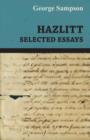 Image for Hazlitt - Selected Essays
