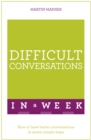 Image for Difficult conversations in a week