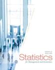 Image for Statistics for management and economics.