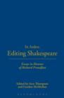 Image for In Arden: editing Shakespeare : essays in honour in Richard Proudfoot