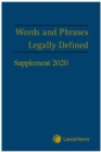 Image for Words and phrases legally defined: 2020 supplement