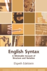 Image for English syntax  : a minimalist account of structure and variation
