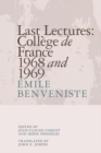 Image for Last lectures  : Colláege de France 1968 and 1969