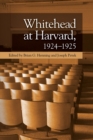 Image for Whitehead at Harvard, 1924 1925