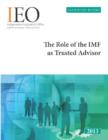 Image for The role of IMF as trusted advisor