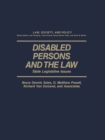 Image for Disabled Persons and the Law: State Legislative Issues : v.1