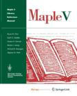 Image for Maple V Library Reference Manual