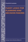 Image for Fuzzy logic for planning and decision making : 8