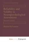 Image for Reliability and Validity in Neuropsychological Assessment
