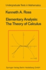 Image for Elementary analysis: the theory of calculus
