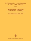 Image for Number Theory: New York Seminar 1989-1990