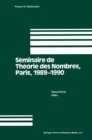 Image for Seminaire De Theorie Des Nombres, Paris 1989-1990