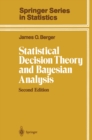 Image for Statistical decision theory and Bayesian analysis