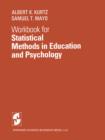 Image for Workbook for Statistical Methods in Education and Psychology