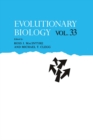 Image for Evolutionary Biology : Vol. 33