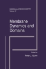 Image for Membrane Dynamics and Domains: Subcellular Biochemistry
