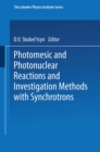 Image for Photomesic and Photonuclear Reactions and Investigation Methods with Synchrotrons