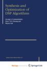 Image for Synthesis and Optimization of DSP Algorithms