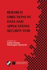 Image for Research Directions in Data and Applications Security XVIII