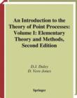 Image for An Introduction to the Theory of Point Processes