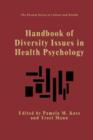 Image for Handbook of Diversity Issues in Health Psychology