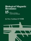 Image for Biological Magnetic Resonance : In Vivo Carbon-13 NMR