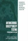 Image for Antimicrobial Susceptibility Testing : Critical Issues for the 90s