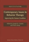Image for Contemporary Issues in Behavior Therapy: Improving the Human Condition
