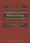 Image for Contemporary Issues in Behavior Therapy : Improving the Human Condition