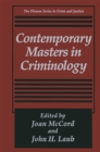 Image for Contemporary Masters in Criminology