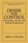 Image for Desire for Control: Personality, Social and Clinical Perspectives